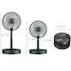Electric / USB Office/Home Folding Fan Green Portable KLN-288070