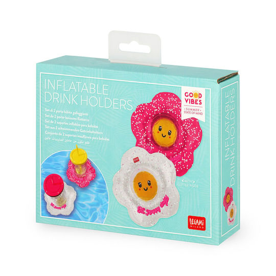 Legami Inflatables Inflatable Drink Holders Daisy Set of 2 Pcs Idh0003