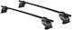 Set of Car Roof Bars Iron Ends Logico Dacia Sandero 2021 Seat Ibiza 2017 Load Capacity 50 Kg 112cm Cam
