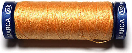 Tre Stelle Sewing Thread 100% Cotton Orange Col 203 1pc 100mtr