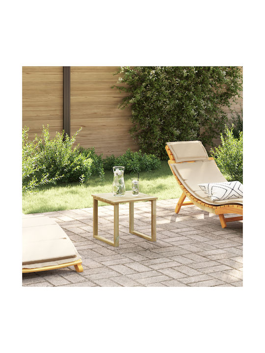 Sitting Room Table for Small Outdoor Spaces Made of Acacia 40x40x36cm