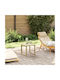 Sitting Room Table for Small Outdoor Spaces Made of Acacia 40x40x36cm