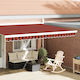 vidaXL Awning fabric Multicolour 0.2x4.3m
