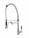 Kitchen Faucet Counter with External Spray Hose Silver