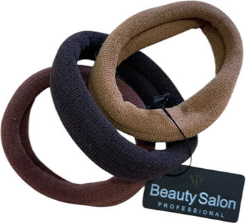 Beauty Salon Λάστιχακια Μαλλιών Πολύχρωμα Σετ 3τμχ Μεγάλα