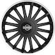 Versaco Car Hubcap Set with Nissan Emblem 13" 4pcs Black