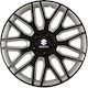 Versaco Car Hubcap Set Dakar with Suzuki Emblem 16" 4pcs Black