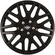 Versaco Car Hubcap Set with Nissan Emblem 16" 4pcs Black