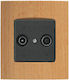 Arcada Bronze TV-Antennensteckdose