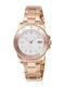 Strand by Obaku Women's Watch with Pink Gold Metal Bracelet