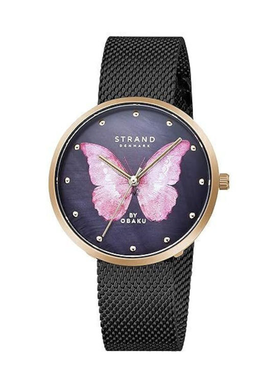 Strand by Obaku Ρολόι Μπαταρίας με Μεταλλικό Μπρασελέ Strand by Obaku Ρολόι Μπαταρίας με Μεταλλικό Μπρασελέ