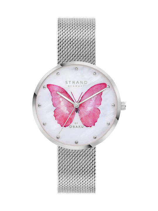 Strand by Obaku Women's Watch with Silver Metal Bracelet