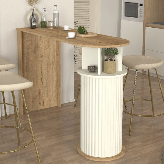 Bohema Μπαρ Sepet Oak - Ivory 150x51.6x101.8εκ.