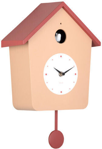 Karlsson Cuckoo Analog Plastic Brown Wall Clock 10.5x26.5cm