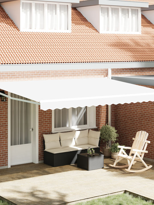 vidaXL Terrace Tent White 4.5x3m