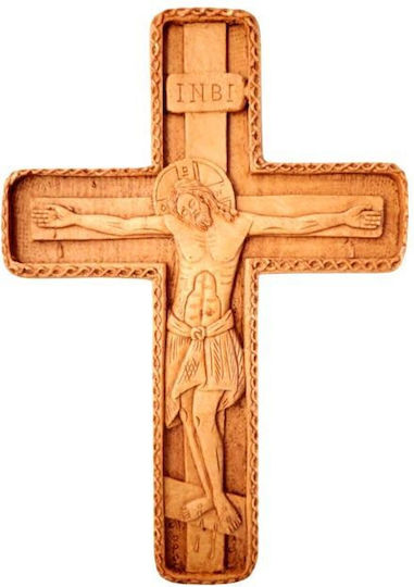 Monastic Wax Embossed Cross KS1 25x17 Cm