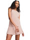Women's Blouse Cotton Sleeveless Light Pink
