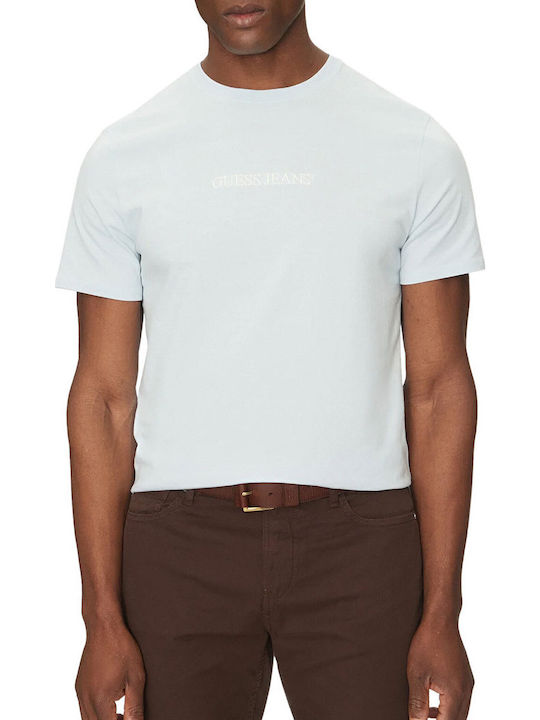 Guess Tricou Albastru Deschis Laguna