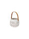 Koopman Wooden Lantern White 15x20x20cm