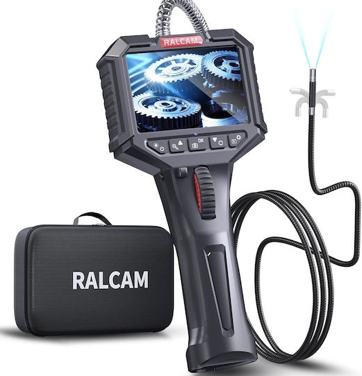 Industrial Endoscop 6.2 Mm Cameră Endoscopice de Inspecție Rotativă 210° 6 Lămpi LED 4x Mărire Ecran 3.5 Inch Tub Semi-rigid Ip67