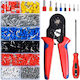 Connector Pin Crimping Set 1200 Electrician Conductor Terminals 0.25-10 Mm² Screwdriver 8 Types Terminals