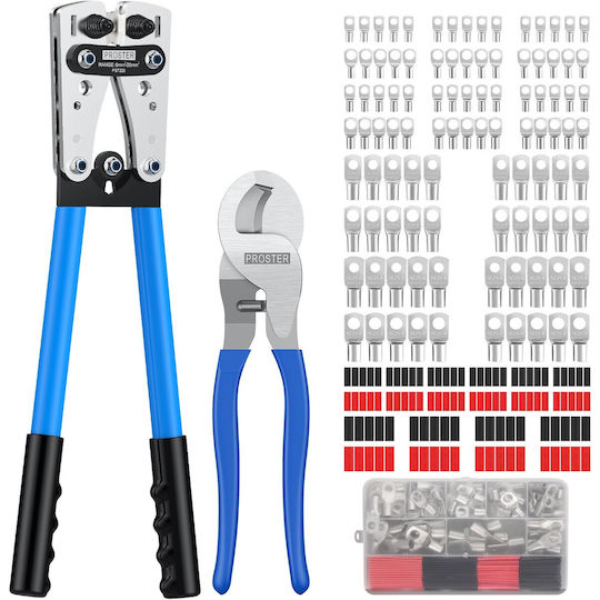 Set de Pistoale de Crimpat 6-50 Mm² 100 Awg Terminale 10 8 6 4 Pistoale de Crimpat Sc6-6 Sc25-8 Clești de Tăiat Fir Tuburi de Izolare Termică Proster
