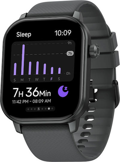 Zeblaze GTS 3 GPS 49mm Smartwatch with Heart Rate Monitor (Space Gray)