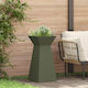 vidaXL Pot Stand Metal Khaki 35cmx35cmx73cmcm.