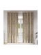 vidaXL Set Window Curtains With Beige Grommets 140x245cm
