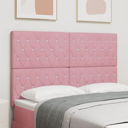 vidaXL Collapsible Bed Headboard made of Fabric...