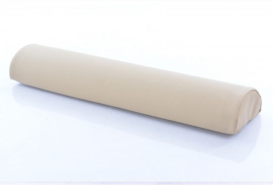 Rest Pro Полуцилиндрична форма Ортопедична възглавница с Memory Foam 65x6см в Бежов цвят