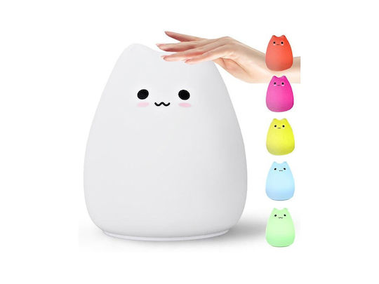 Led Kids Decorative Lamp with Color Changes White 10x9x9εκ.