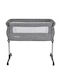 Moni Cradle-Park Mika with Mattress and Wheels Gray