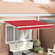 vidaXL Awning fabric Red 2.5x3.5m