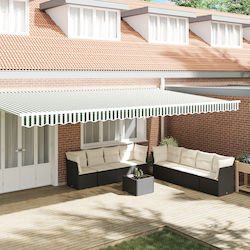 vidaXL Material Pentru Copertină Verde 5.8x0.2m