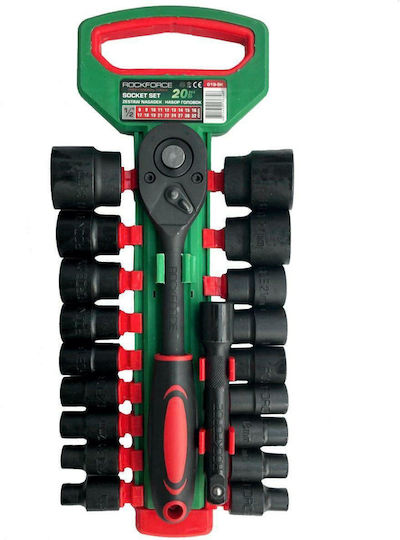 Rockforce Комплект От 20 Части Гедоре 1/2" 8-32мм