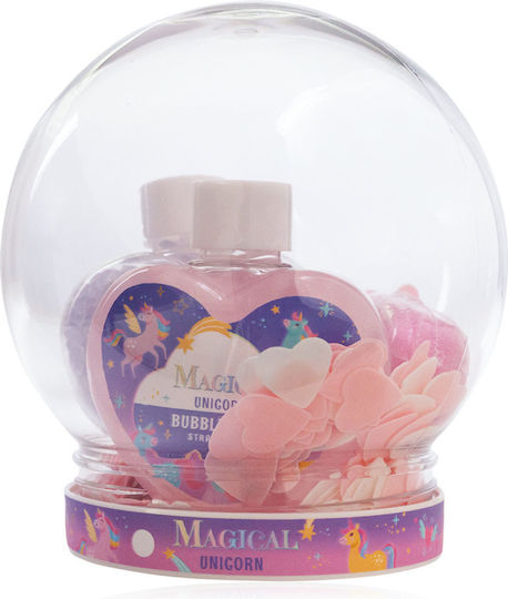 Plastikball 80ml Badefoam 100g Badezusätze 35g Bath Fizzer Einhorn Accentra
