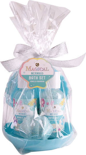 Bath Set Κοχύλι 100ml Αφρόλουτρο 125g Άλατα & 40g Bath Fizzer Magical Mermaid Accentra