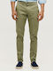 Elastic Green Men's Trousers