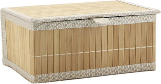 Καλάθι Αποθήκευσης Bamboo με Καπάκι 25x19x12cm
