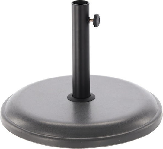 Umbrella Stand made of Cement in Black Color 30x30cm