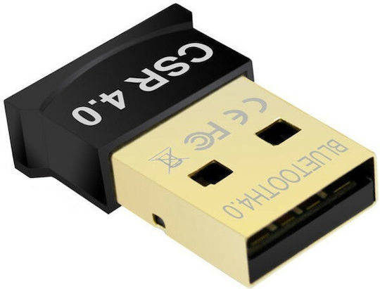 Bluetooth Usb Dongle Adapter Bluetooth 4.0 Up To 25mbps Black
