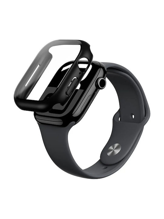 AmazingThing Radix Silicone Case in Black color for Apple Watch 46mm
