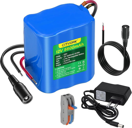 Baterie 12v 5600mah 5a Încărcător Plug Li-ion Pentru Vehicul RC Camere Wireless Camere de Supraveghere Playere Portabile Benzile LED Drone