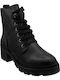 Leather Women's Ankle Boots Black