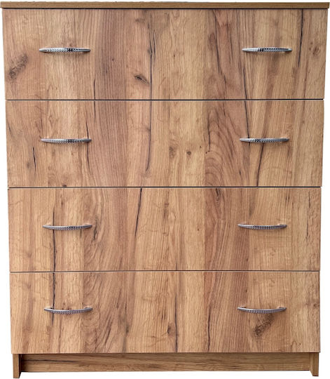Συρταριέρα Κρεβατοκάμαρας ''derin'' Rustic 80x45x110cm