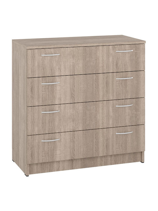 Wooden Chest of Drawers Truffa 80x38x80cm