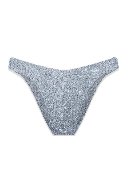 MC2 Elise Wcrinkle Bikini Slip Blue