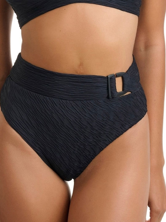 Bikini Slip Ψηλόμεσο Μαύρο
