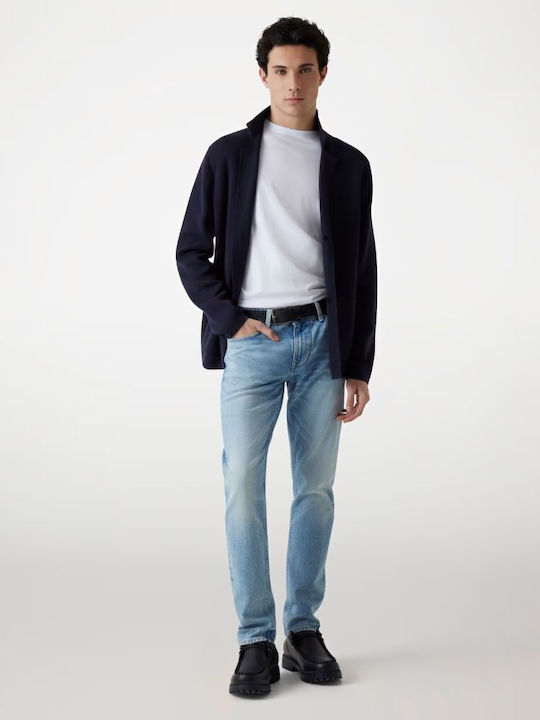 Guess Finnley Men's Jeans Pants Slim Fit Tapered Light Blue